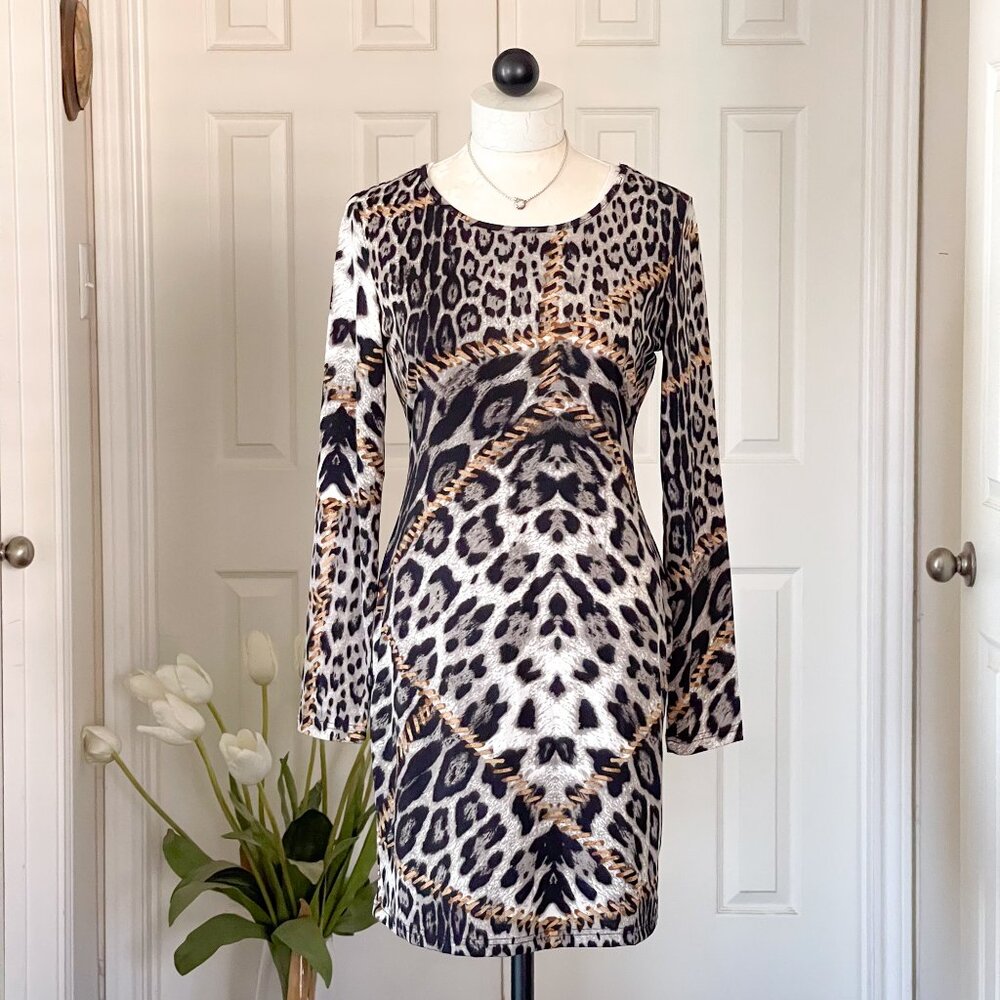 ADORE Leopard Printed Bodycon Dress SIZE S